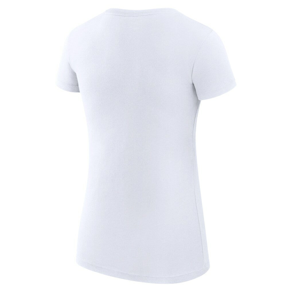 Cleveland Cavaliers G-III 4Her by Carl Banks Women's Super-Slim Fit Lightweight Team Name Collage Graphic T-Shirt White