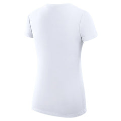 Indiana Pacers G-III 4Her by Carl Banks Women's Super-Slim Fit Lightweight Team Name Collage Graphic V-Neck T-Shirt White