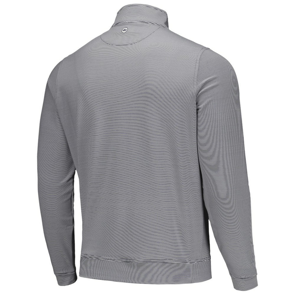 Baltimore Orioles Peter Millar Perth Sugar Stripe Performance Quarter-Zip Top - Black - MLB on Sale