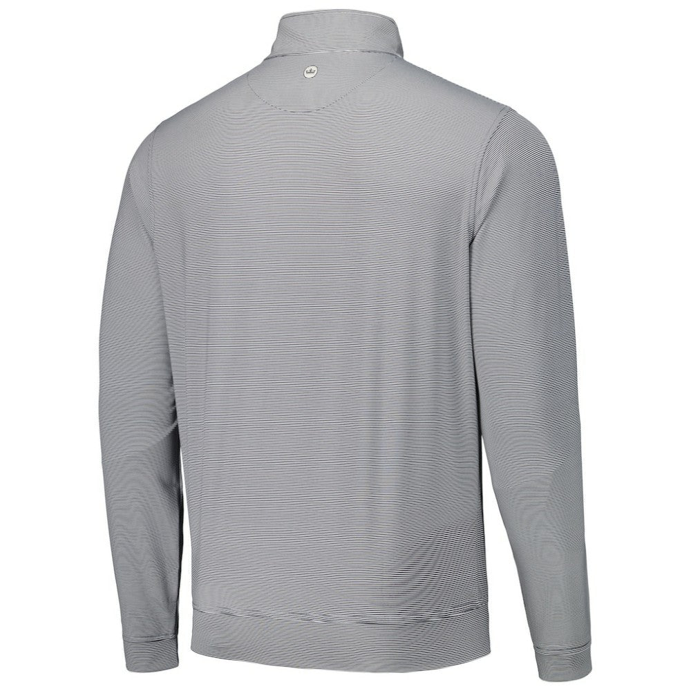 San Diego Padres Peter Millar Perth Sugar Stripe Performance Quarter-Zip Top - Black - MLB Discount