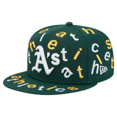 Oakland Athletics New Era Team Confetti 59FIFTY Fitted Hat - Green - New Era Lifestyle