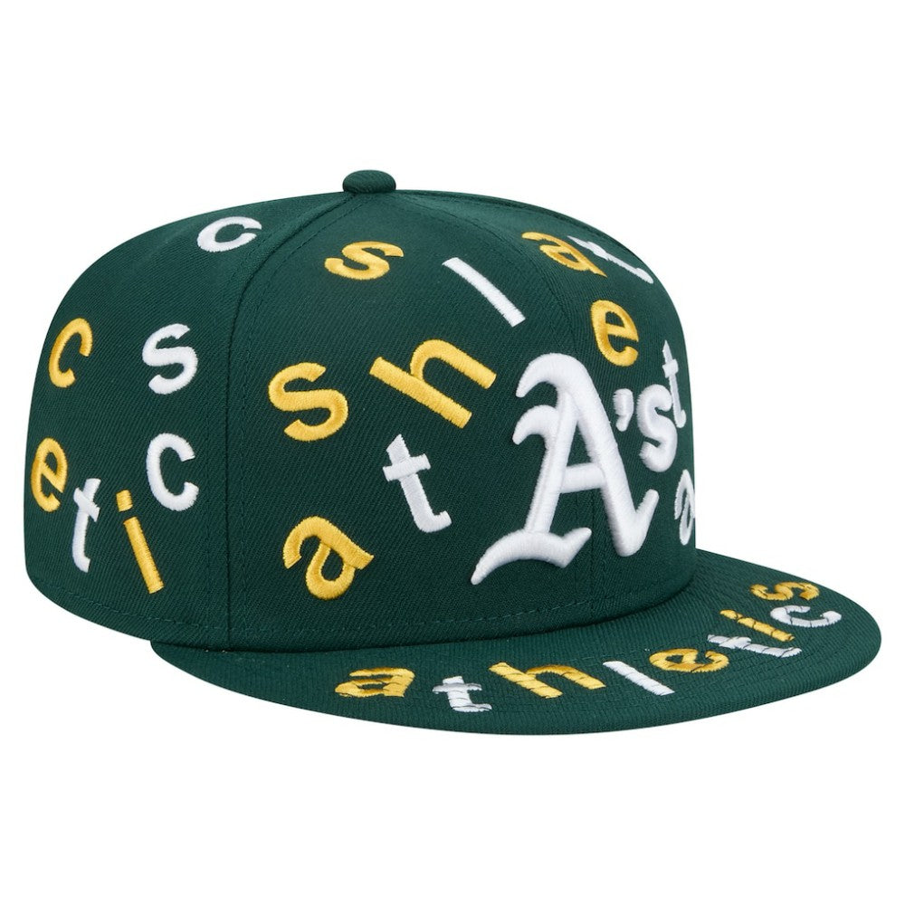 Oakland Athletics New Era Team Confetti 59FIFTY Fitted Hat - Green - New Era Lifestyle