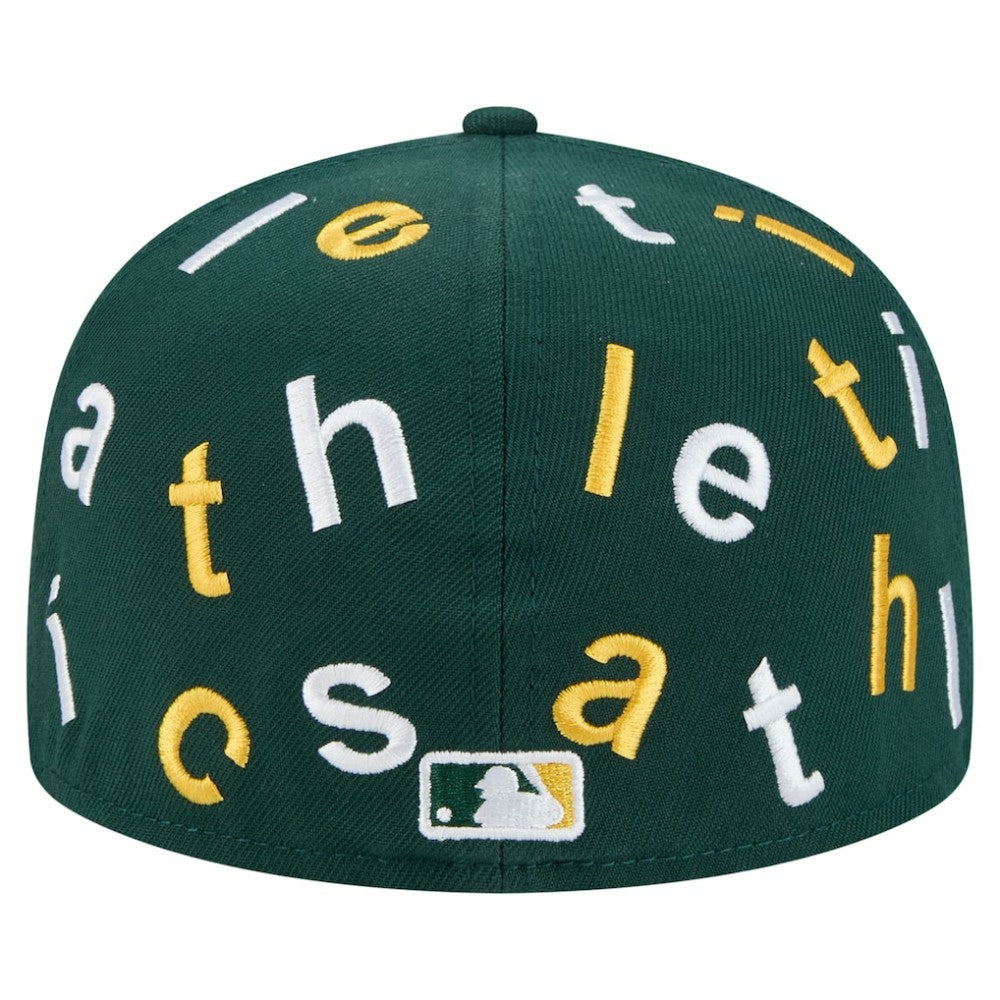 Oakland Athletics New Era Team Confetti 59FIFTY Fitted Hat - Green - New Era Lifestyle