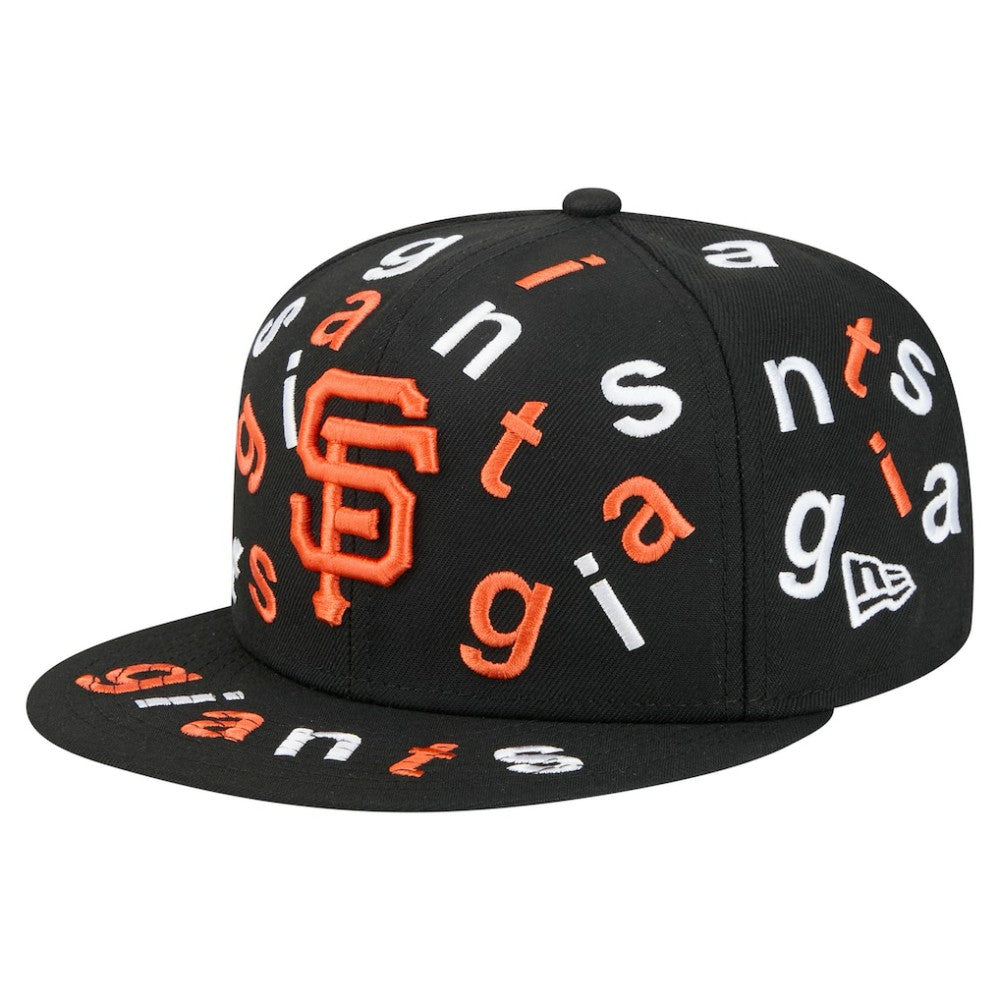 San Francisco Giants New Era Team Confetti 59FIFTY Fitted Hat - Black - New Era Discount