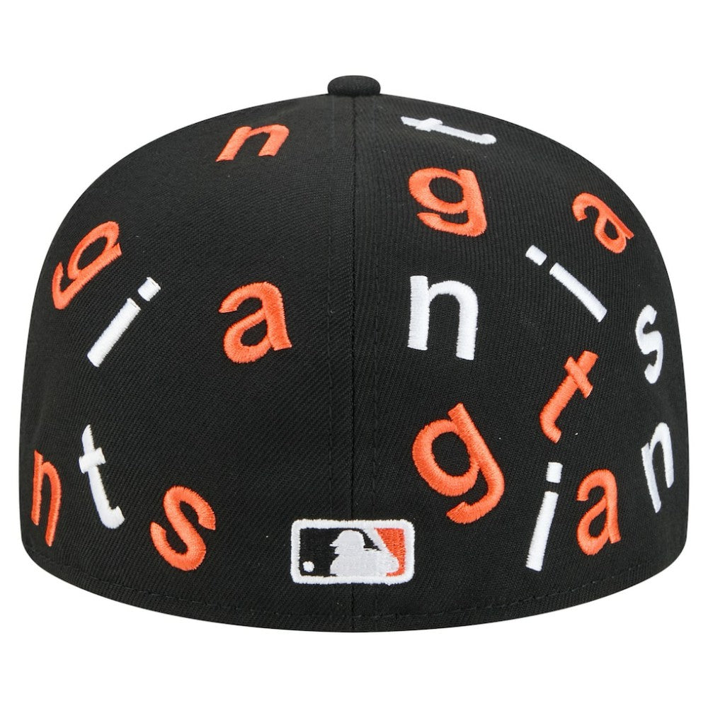 San Francisco Giants New Era Team Confetti 59FIFTY Fitted Hat - Black - New Era Discount