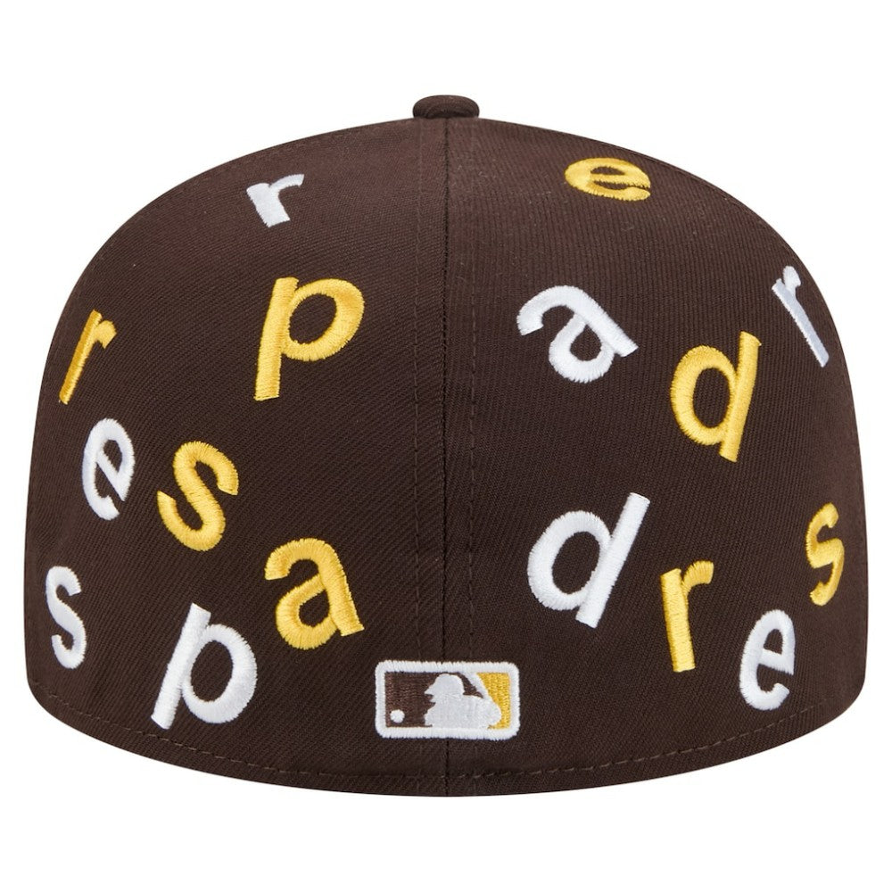 San Diego Padres New Era Team Confetti 59FIFTY Fitted Hat - Brown - New Era Discount