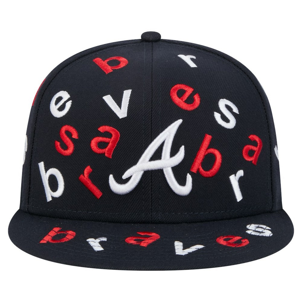 Atlanta Braves New Era Team Confetti 59FIFTY Fitted Hat - Navy - New Era on Sale