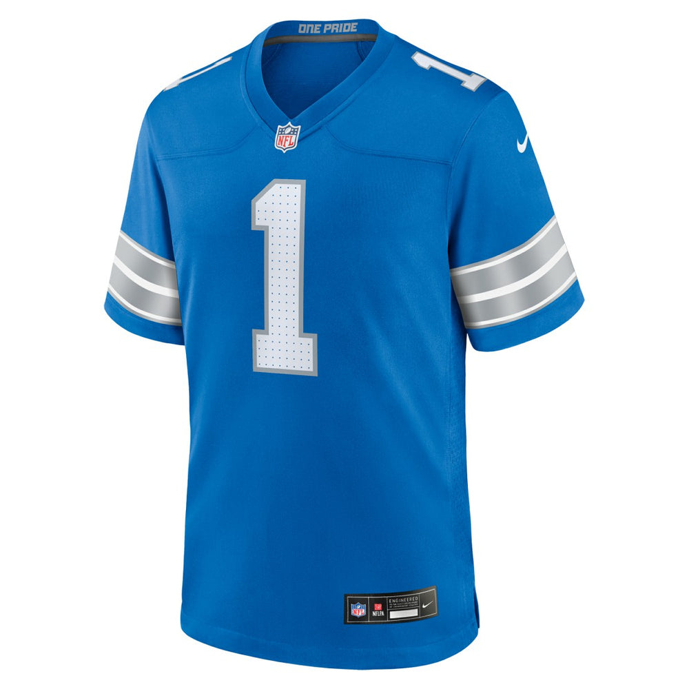 Nike Number 1 Dad Detroit Lions Game Jersey Blue