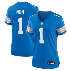 Nike Number 1 Mom Detroit Lions Game Jersey Blue
