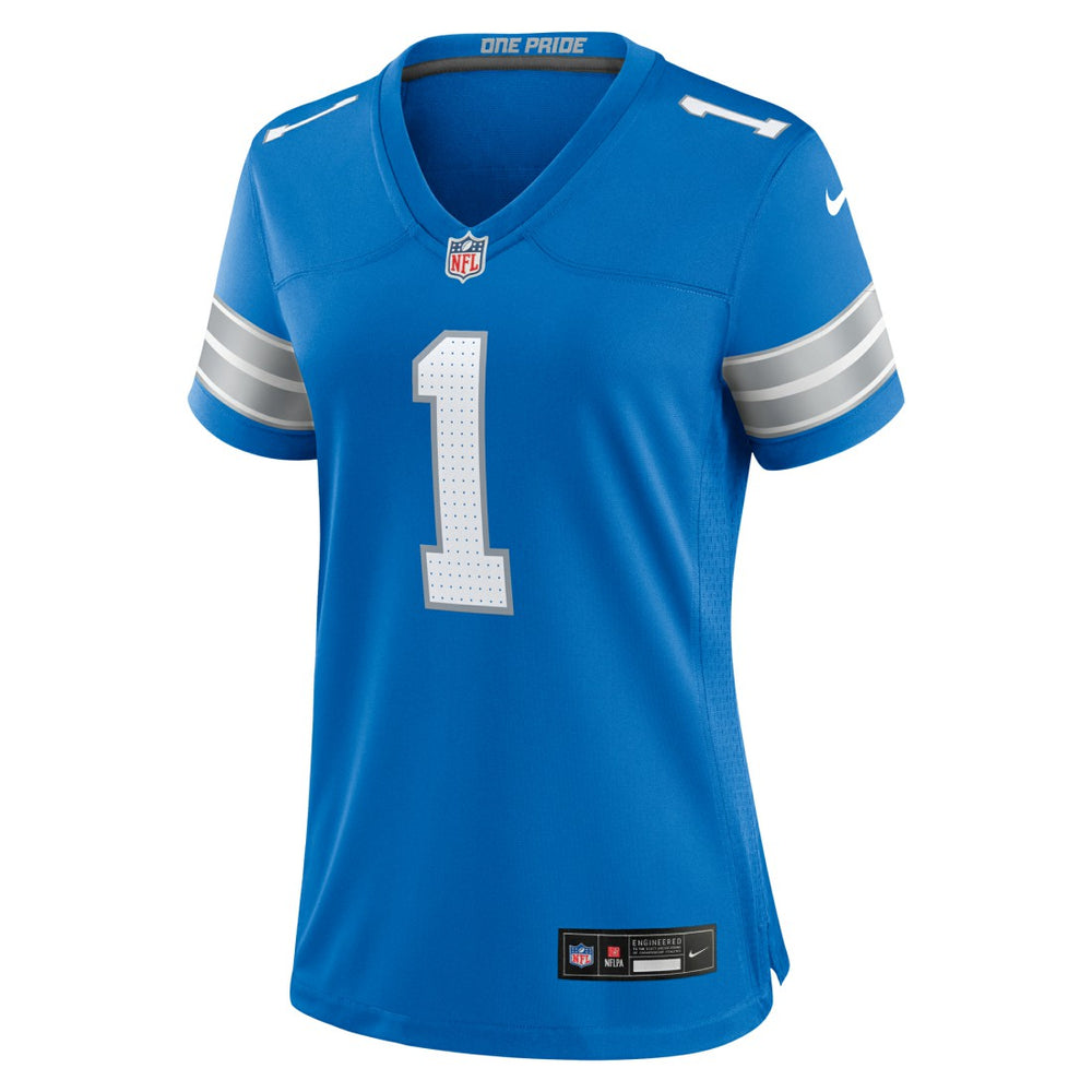 Nike Number 1 Mom Detroit Lions Game Jersey Blue