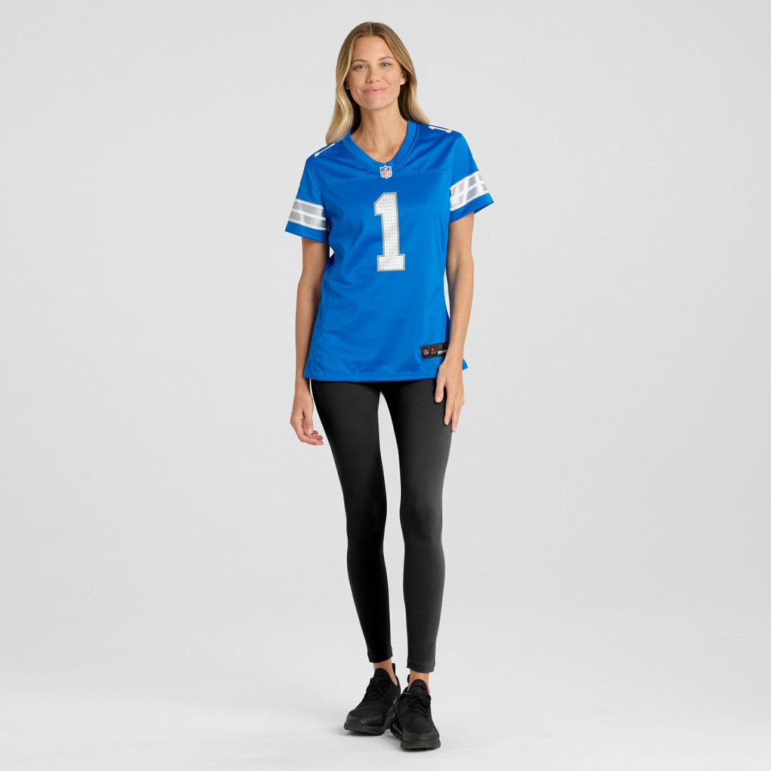 Nike Number 1 Mom Detroit Lions Game Jersey Blue
