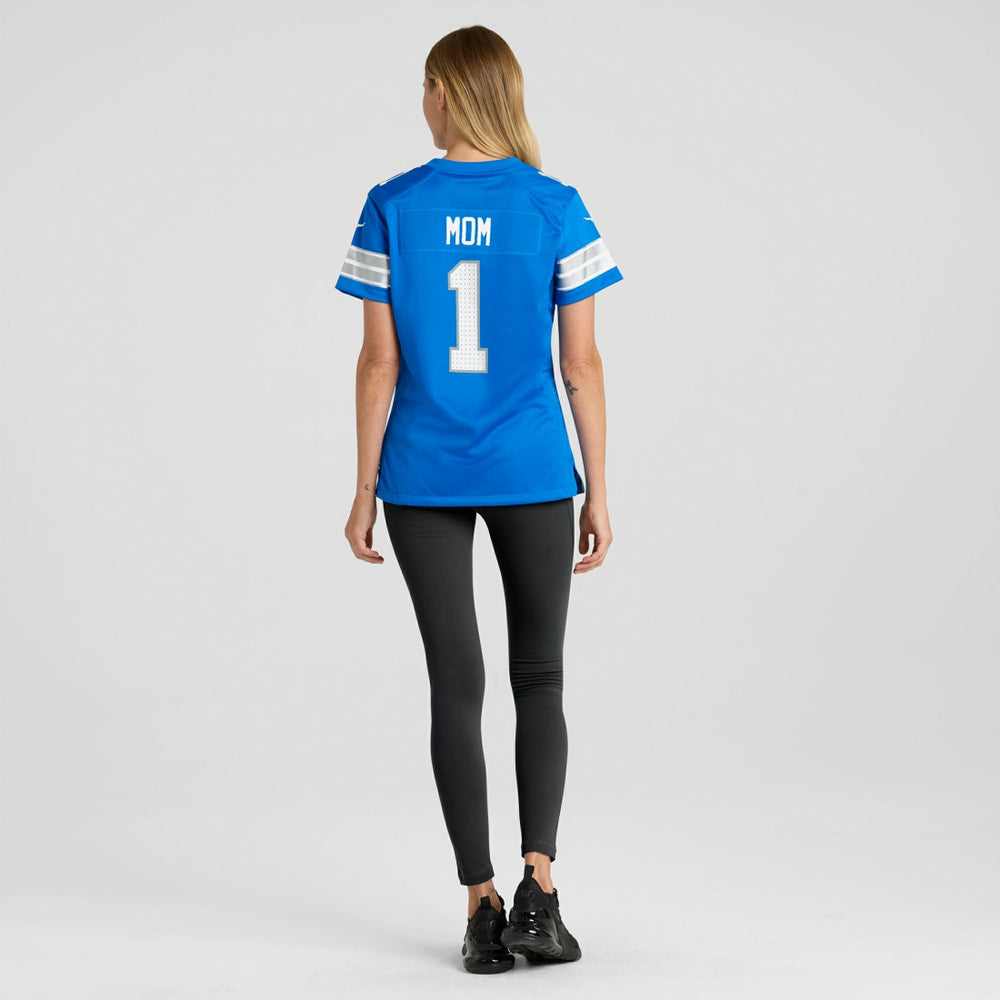 Nike Number 1 Mom Detroit Lions Game Jersey Blue