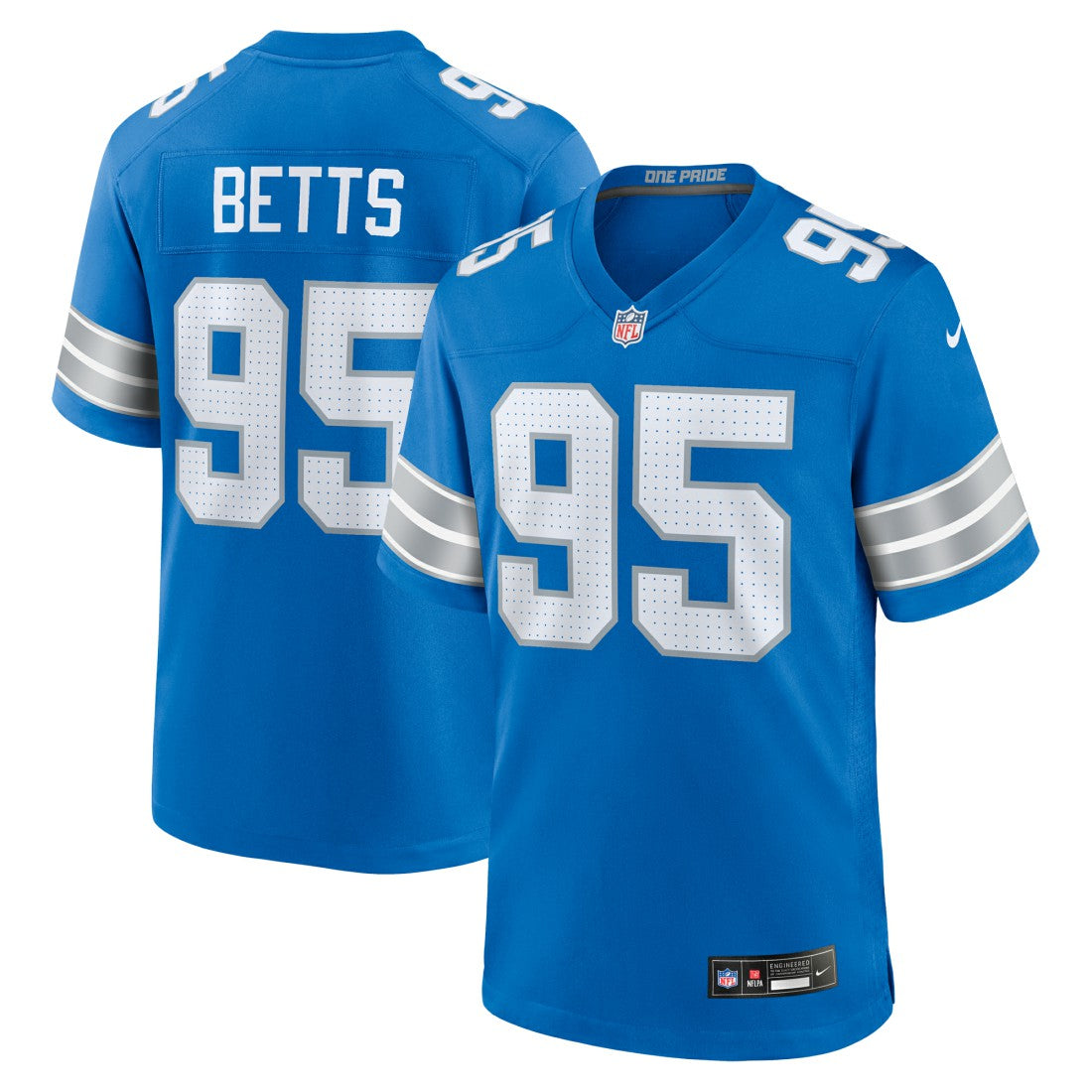 Nike Mathieu Betts Detroit Lions Game Jersey Blue