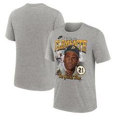 Roberto Clemente Pittsburgh Pirates Nike Cooperstown Collection Player Local T-Shirt - Heather Gray - Nike Sale