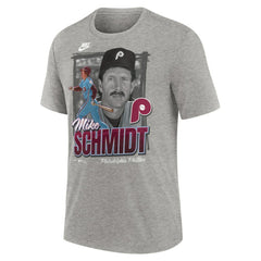 Mike Schmidt Philadelphia Phillies Nike Cooperstown Collection Player Local T-Shirt - Heather Gray - Nike Online