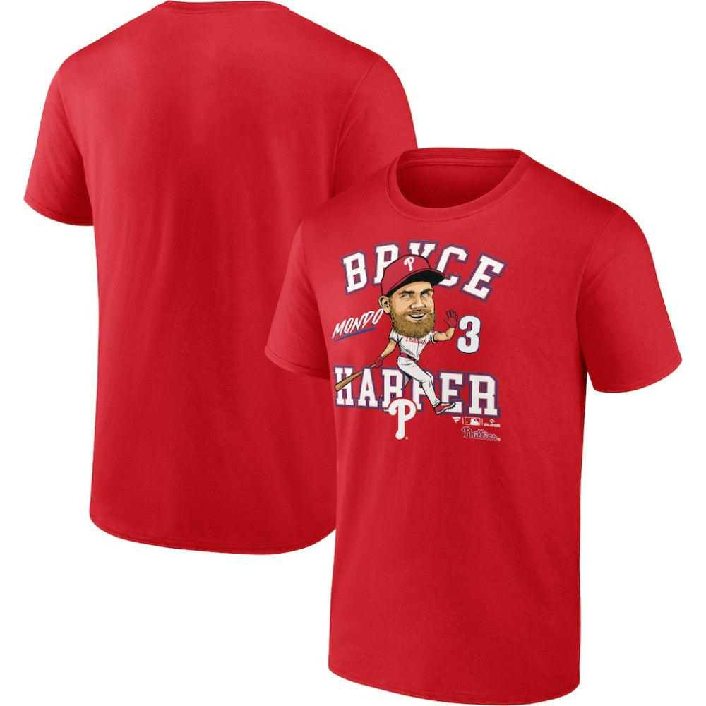 Bryce Harper Philadelphia Phillies Fanatics Hometown Caricature T-Shirt - Red - Fanatics Discount