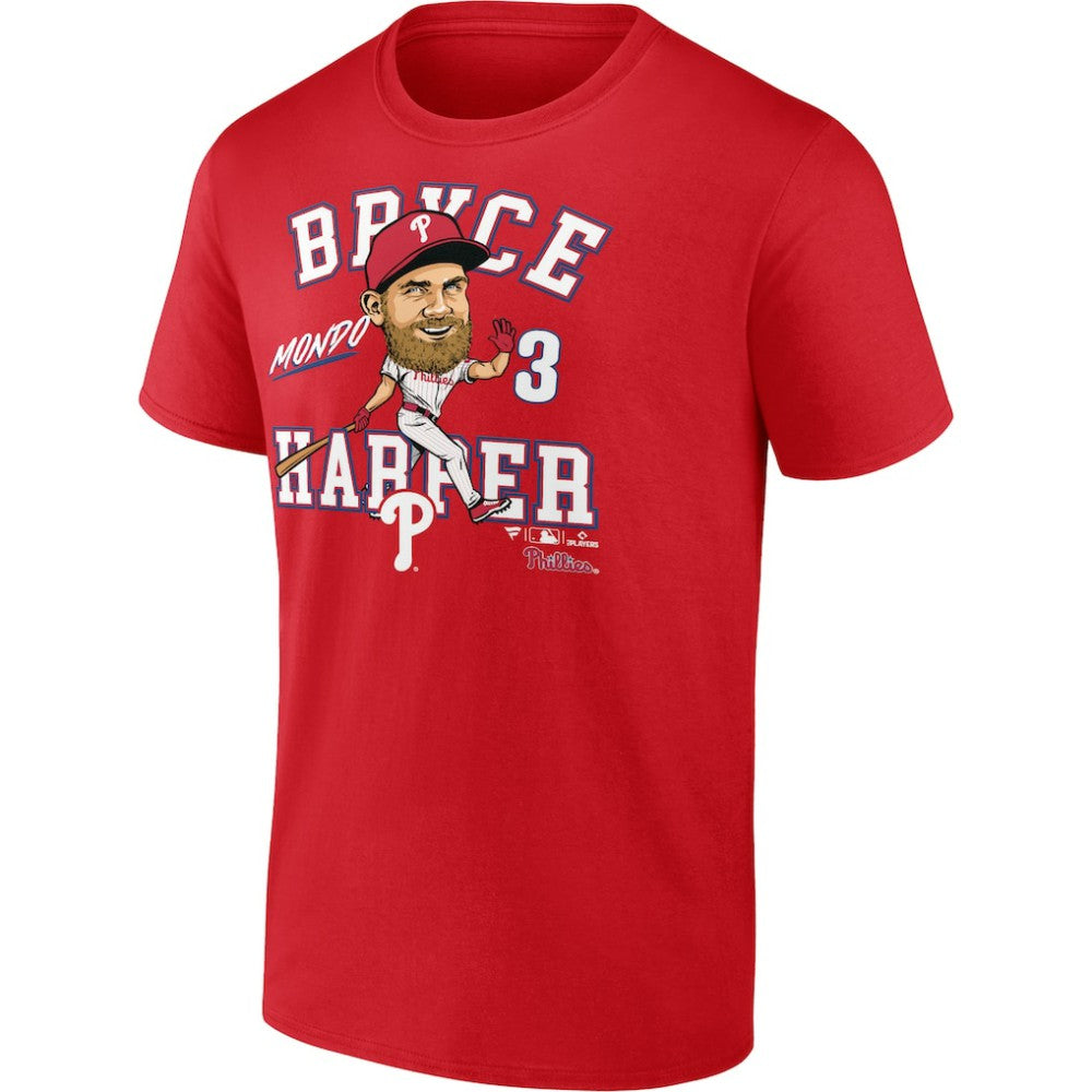 Bryce Harper Philadelphia Phillies Fanatics Hometown Caricature T-Shirt - Red - Fanatics Discount