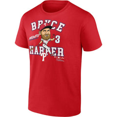 Bryce Harper Philadelphia Phillies Fanatics Hometown Caricature T-Shirt - Red - Fanatics Discount