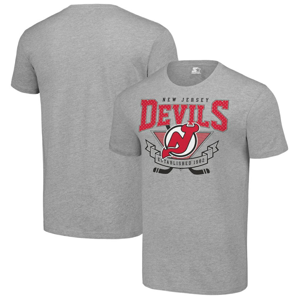 New Jersey Devils Starter Team Logo Graphic T-Shirt - Heather Gray - NHL 201591722