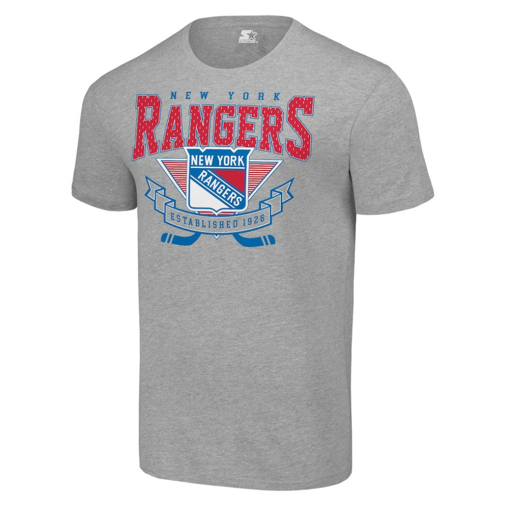 New York Rangers Starter Team Logo Graphic T-Shirt - Heather Gray - NHL 201591724