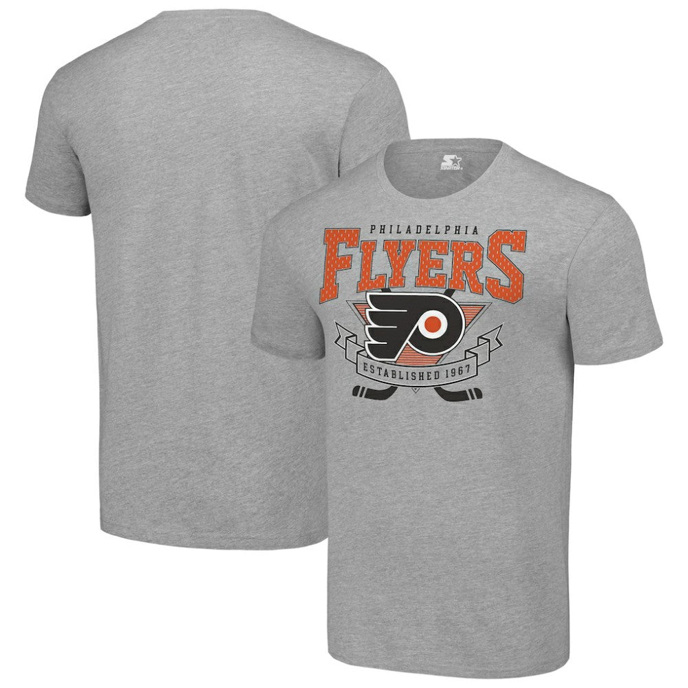 Philadelphia Flyers Starter Team Logo Graphic T-Shirt - Heather Gray - NHL 201591727