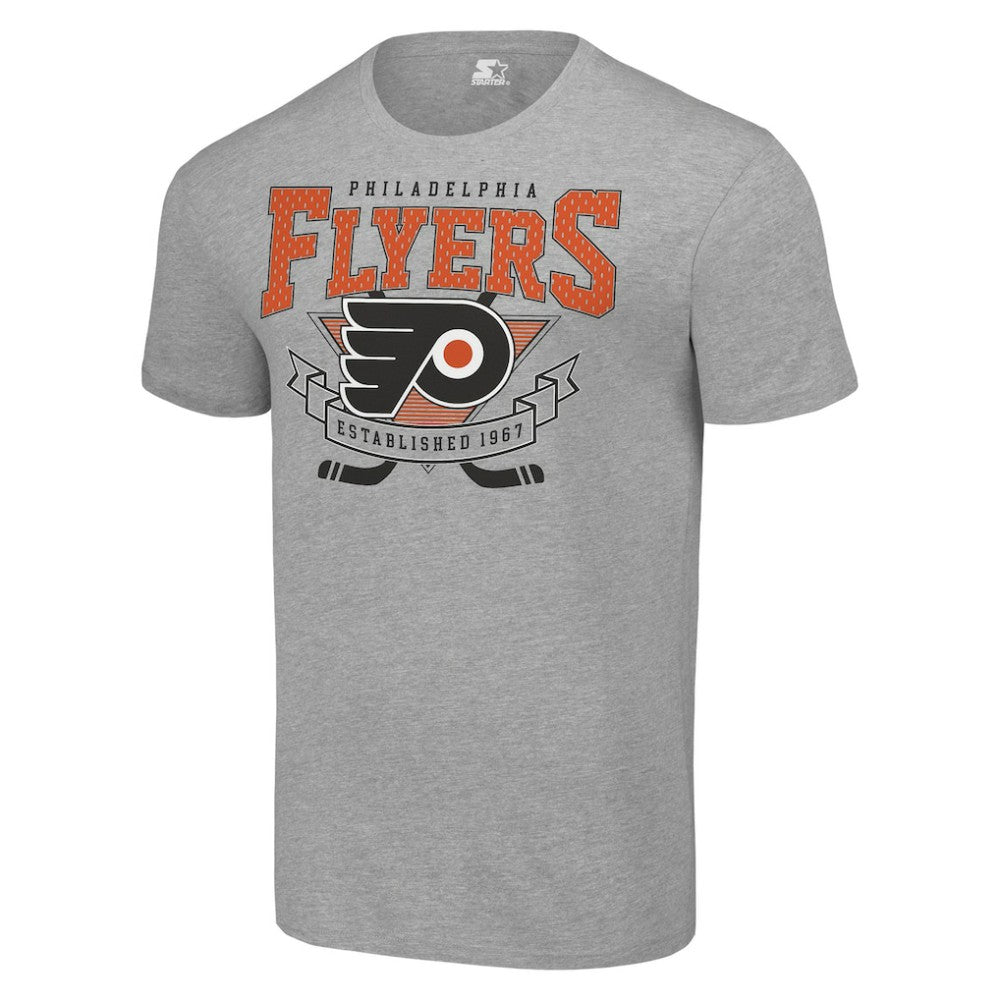 Philadelphia Flyers Starter Team Logo Graphic T-Shirt - Heather Gray - NHL 201591727