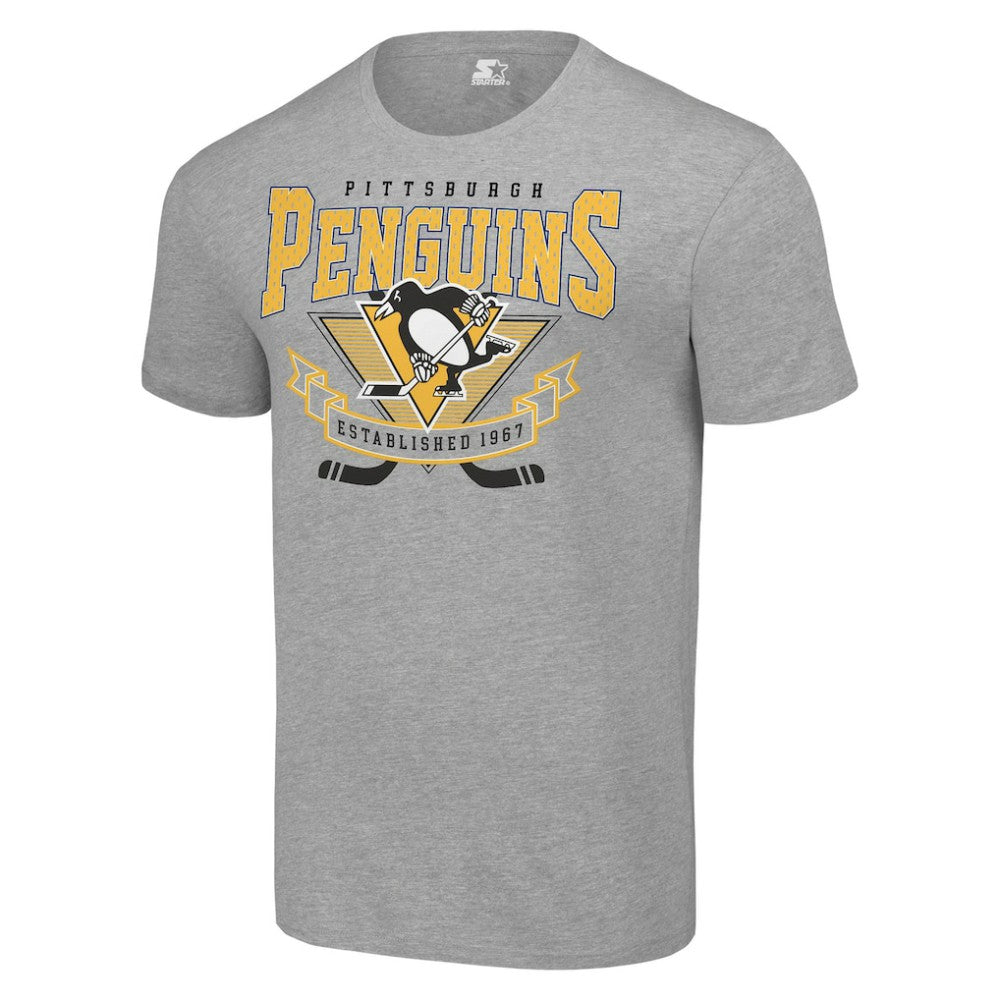 Pittsburgh Penguins Starter Team Logo Graphic T-Shirt - Heather Gray - NHL 201591729