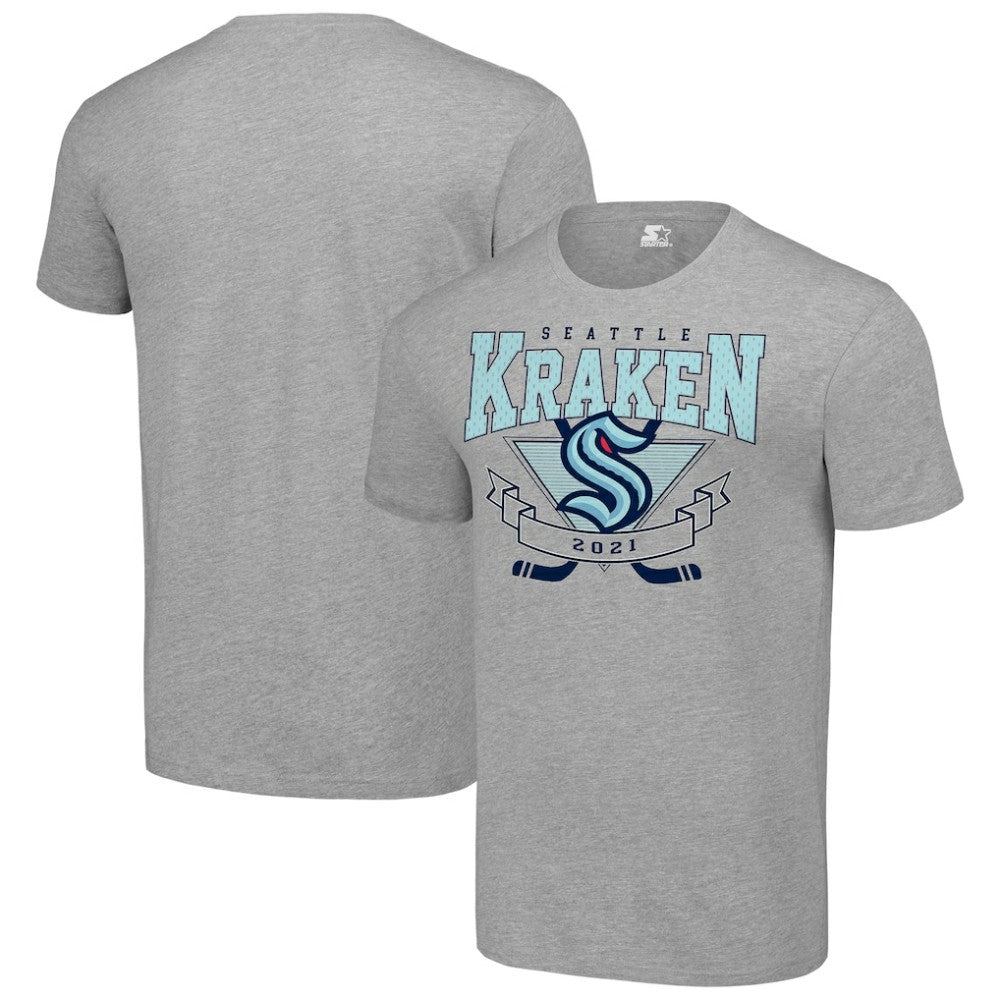 Seattle Kraken Starter Team Logo Graphic T-Shirt - Heather Gray - NHL 201591732