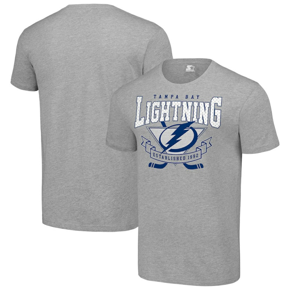 Tampa Bay Lightning Starter Team Logo Graphic T-Shirt - Heather Gray - NHL 201591735