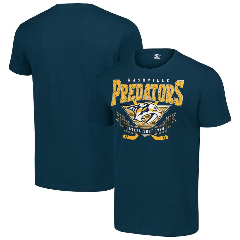 Nashville Predators Starter Team Logo Graphic T-Shirt - Navy - NHL 201591737