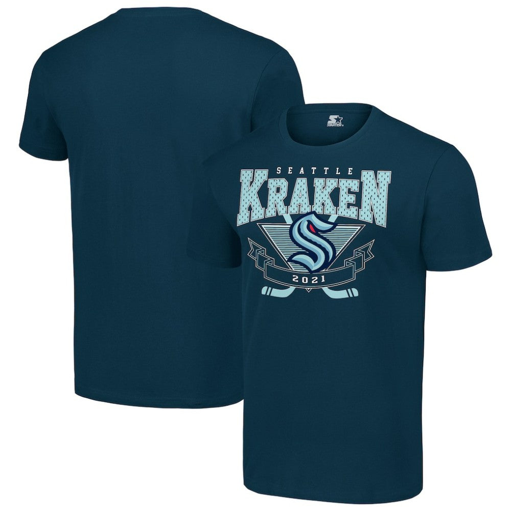 Seattle Kraken Starter Team Logo Graphic T-Shirt - Deep Sea Blue - NHL 201591738