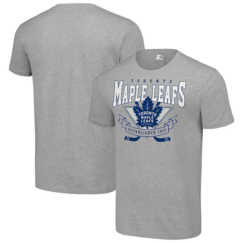 Toronto Maple Leafs Starter Team Logo Graphic T-Shirt - Heather Gray - NHL 201591740