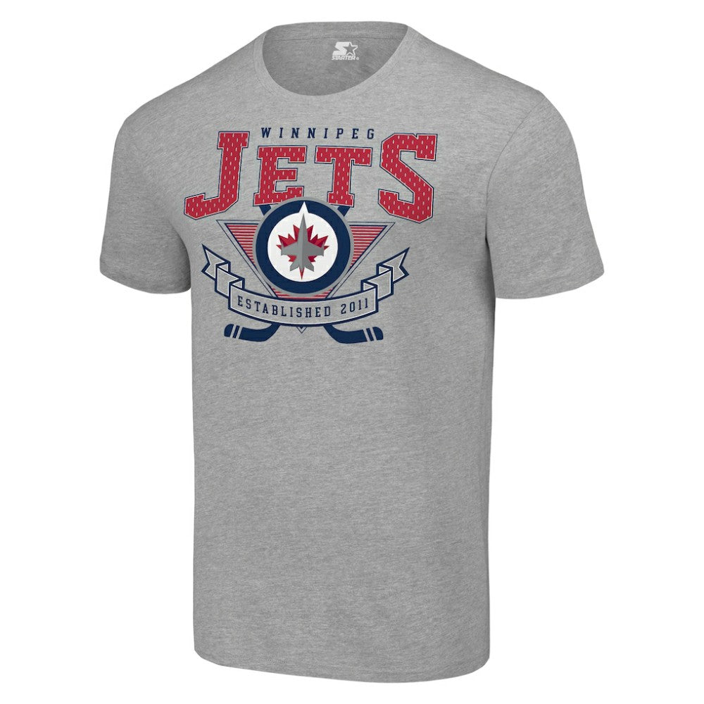 Winnipeg Jets Starter Team Logo Graphic T-Shirt - Heather Gray - NHL 201591760