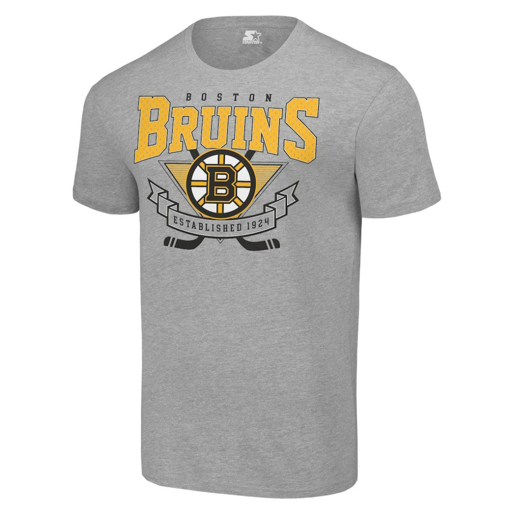 Boston Bruins Starter Team Logo Graphic T-Shirt - Heather Gray - NHL 201591788