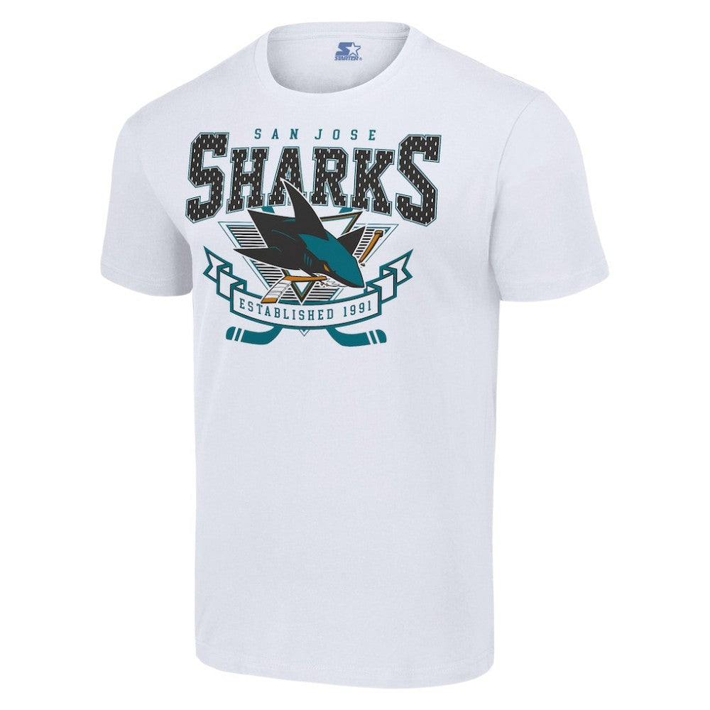 San Jose Sharks Starter Team Logo Graphic T-Shirt - White - NHL 201591789