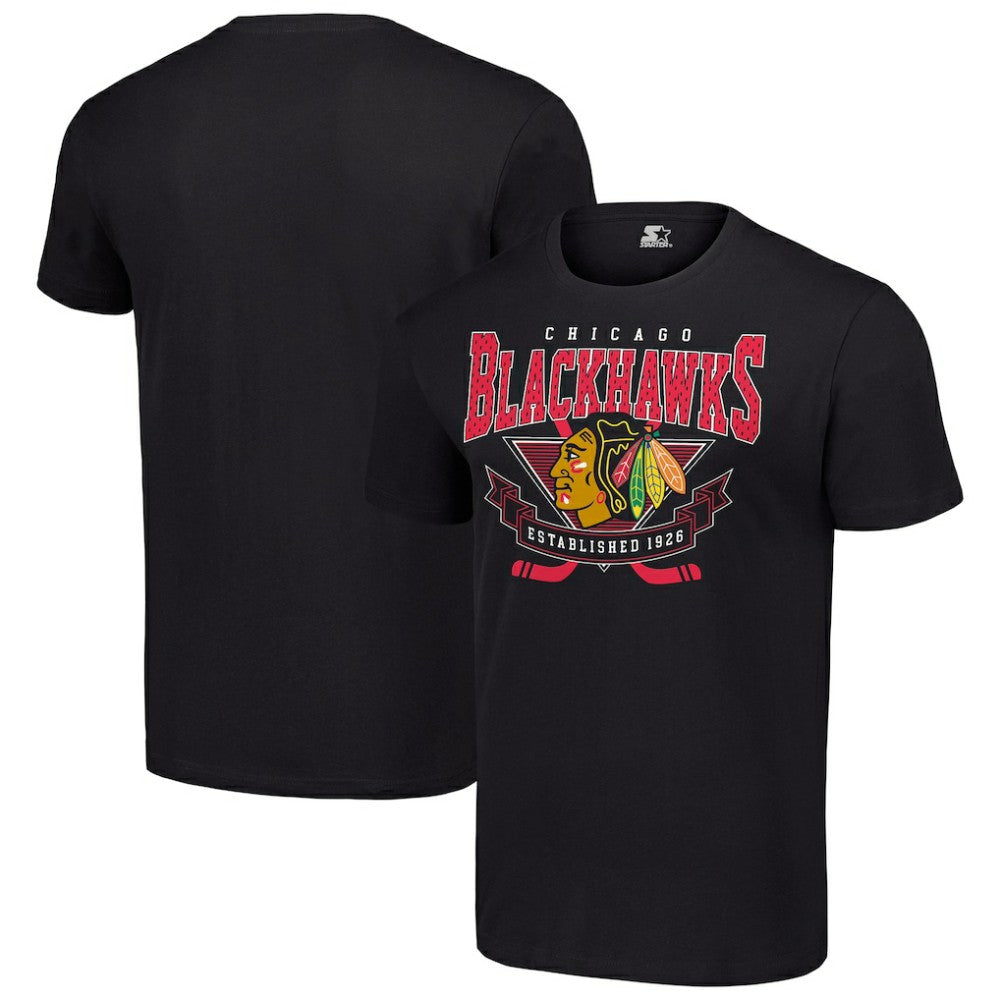 Chicago Blackhawks Starter Team Logo Graphic T-Shirt - Black - NHL 201591807