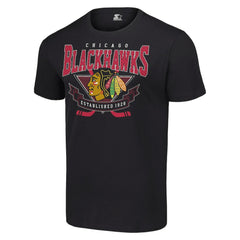 Chicago Blackhawks Starter Team Logo Graphic T-Shirt - Black - NHL 201591807