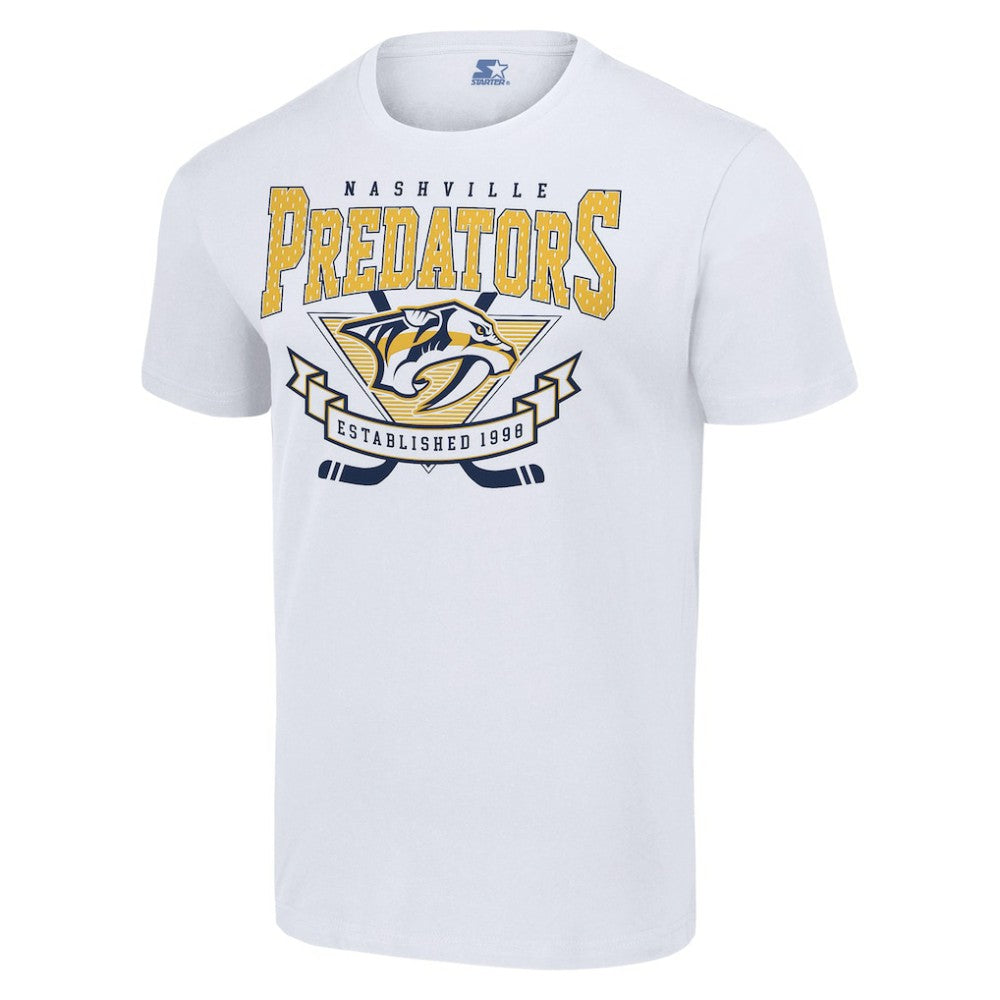 Nashville Predators Starter Team Logo Graphic T-Shirt - White - NHL 201591812