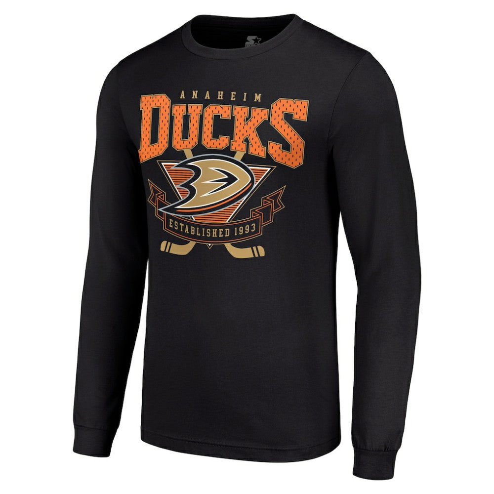 Anaheim Ducks Starter Team Logo Graphic Long Sleeve T-Shirt - Black - NHL 201591816