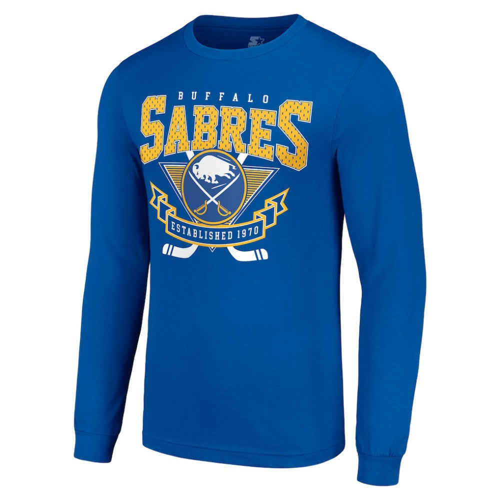 Buffalo Sabres Starter Team Logo Graphic Long Sleeve T-Shirt - Royal - NHL 201591817