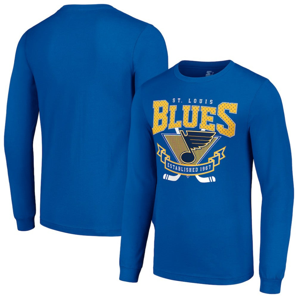 St. Louis Blues Starter Team Logo Graphic Long Sleeve T-Shirt - Blue - NHL 201591819