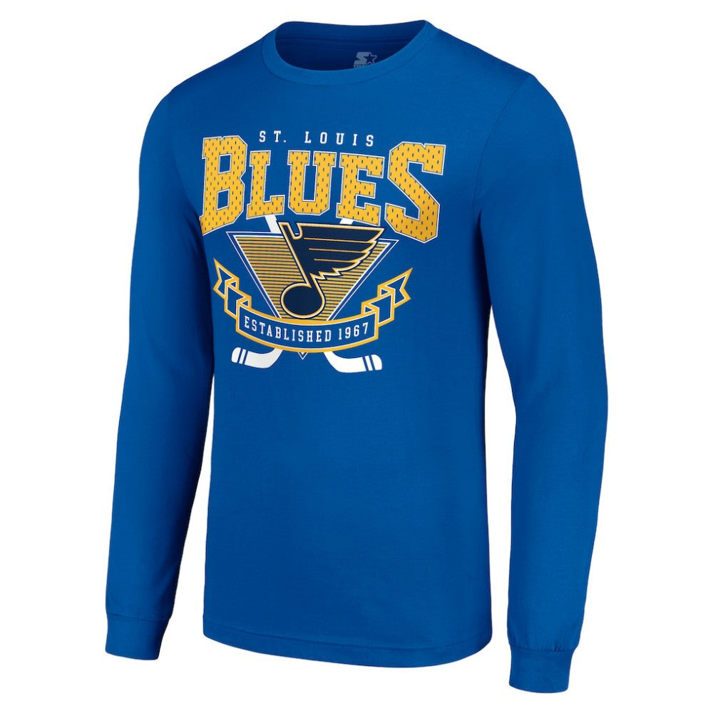 St. Louis Blues Starter Team Logo Graphic Long Sleeve T-Shirt - Blue - NHL 201591819