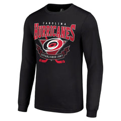 Carolina Hurricanes Starter Team Logo Graphic Long Sleeve T-Shirt - Black - NHL 201591822