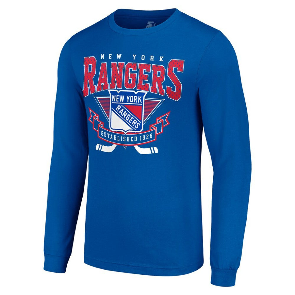New York Rangers Starter Team Logo Graphic Long Sleeve T-Shirt - Blue - NHL 201591823