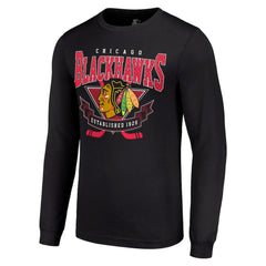 Chicago Blackhawks Starter Team Logo Graphic Long Sleeve T-Shirt - Black - NHL 201591826
