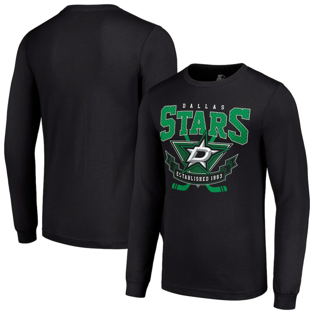 Dallas Stars Starter Team Logo Graphic Long Sleeve T-Shirt - Black - NHL 201591831