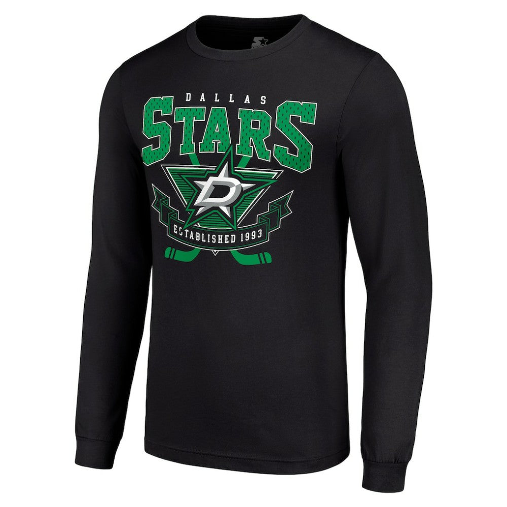 Dallas Stars Starter Team Logo Graphic Long Sleeve T-Shirt - Black - NHL 201591831