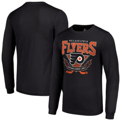 Philadelphia Flyers Starter Team Logo Graphic Long Sleeve T-Shirt - Black - NHL 201591837