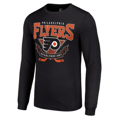 Philadelphia Flyers Starter Team Logo Graphic Long Sleeve T-Shirt - Black - NHL 201591837
