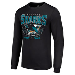 San Jose Sharks Starter Team Logo Graphic Long Sleeve T-Shirt - Black - NHL 201591840